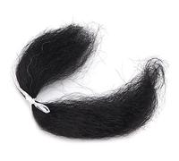 Naroote Baffi Falsi, Simulazione Materiale per Capelli Artificiali 8G Beard Face -Face per Cinema -up per Effetti Speciali (BLACK)