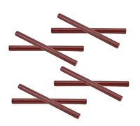 Naroote Bastoncini di Ceralacca Buste Laccate Rotonde Multicolori Durevoli Kit di Cera per Matrimonio 10 Pezzi Adatti per Cartoline Decorative Fai da Te, Marrone Verde Oro 10 X 0,3 Pollici (Rosso