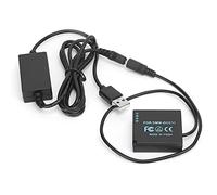 Naroote Batteria Finta, USB con Funzione di Decodifica Completa | Ideale per GF3, GF5, GX80, Alimentazione stabile, Tensione in uscita maggiorata, Materiale plastico