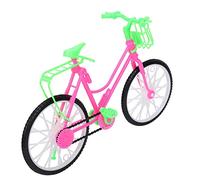 Naroote Bicicletta Giocattolo in Plastica per Bambole con Spilli in Colori Vivaci con Cestino per Giochi All'aperto - Materiale Ecologico e Non Tossico