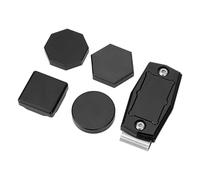 Naroote Bill -Saved Chalk Box/Cover, Box/Cover di Trasporto in Piscina Circolare di Vita Esagonale Lunga Durata con Clamp/Holder Accessorio (Black)