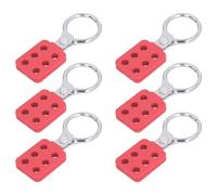 Naroote Blocco Tagout Hasp Antiscintilla Robusto Interblocco di Sicurezza per Uso Industriale Lega di Alluminio 38mm Ganascia 6 PZ