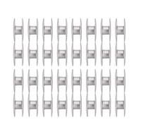 Naroote Bobine in Metallo da 100 Pezzi per Macchina da Cucire, Alluminio Resistente e di Alta qualità, Perfette per Macchine Piane e da Ricamo, Ideali per gli Appassionati di Cucito (alluminio 2)