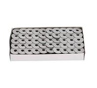 Naroote Bobine in Metallo da 100 Pezzi per Macchina da Cucire, Alluminio Resistente e di Alta qualità, Perfette per Macchine Piane e da Ricamo, Ideali per gli Appassionati di Cucito (alluminio)