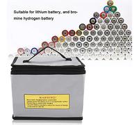 Naroote Borsa Antideflagrante per la Sicurezza della Ricarica della Batteria, Borsa Portatile Leggera per Tutti i di Batterie, per lo Stoccaggio della Batteria Al Litio