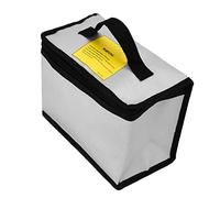 Naroote Borsa Caricabatterie Antideflagrante Ignifuga per Batterie Lipo per Ricarica e Conservazione Sicure, Elegante Custodia Portatile per Officina, Famiglia, Materiale in Fibra di Vetro