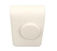 Naroote Borsa in Pelle PU per Fotocamera, Custodia Protettiva per Fotocamera Tracolla Regolabile retrò Accessori per Professionali Resistenti Ai Graffi Perfettamente Adatti (WHITE)