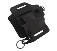 Naroote Borsa per Attrezzi da Cintura, Borsa per Attrezzi da Cintura in Pelle Elegante per Lavori di Riparazione da Viaggio all'aperto (BLACK)