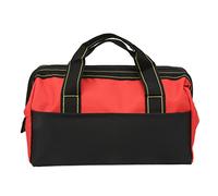 Naroote Borsa Portautensili a Bocca Larga, Durevole, Resistente all'acqua, Resistente, 16 Pollici, per Officina Domestica (rosso)