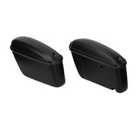 Naroote Borse da Sella Rigide per Moto Custodia Laterale Elegante Nera Opaca Resistente Alle Intemperie per la Maggior Parte delle Moto Capacità Universale di 22 Litri per, Adatta per