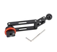 Naroote Braccio di Estensione con Testa a Sfera, Supporto per Telefono Regolabile in Lega di Alluminio con Rotazione a 360° con Testa a Sfera Universale da 17 Mm, per Supporto per