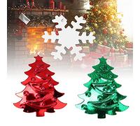 Naroote Buon Natale Coriandoli, Coriandoli di Natale per Artigianato 60G Decorazione Dentati Albero di e Fiocchi di Set di Natalizi per Decorazione per le Vacanze