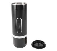 Naroote Caffettiera Elettrica Portatile Isolamento a Tenuta per Auto Campeggio Nero 80 Ml, Batteria 7500 MAh per Viaggi Ufficio Casa
