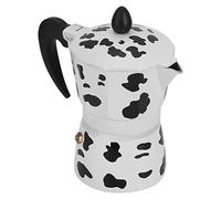 Naroote Caffettiera in Alluminio Color Mucca da Latte per Uso Domestico e Ufficio 3 Tazze da 150 Ml (3 tazze di colore mucca 150ML)