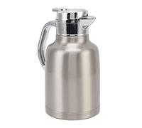 Naroote Caffettiera Termica Isolata in Acciaio Inossidabile 304 per caffè e Feste, Perfetta per Bevande Calde (SILVER)