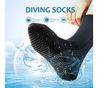 Naroote Calzini Subacquei, Calzini da Immersione in Neoprene con Attrezzatura da Scuba a Design Anti -Slip per Lo Sport (Black #85)