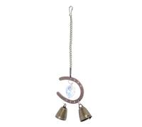 Naroote Campana a a Ferro di Cavallo da 10 Pollici, Ornamento da Appendere in Metallo, Arredamento Rustico in Stile Rustico con Forma di Cuore e Campanelli, Ideale per Soggiorno, Giardino, Patio,