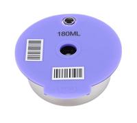 Naroote Capsula caffè Riutilizzabile con Design in Acciaio Inox (180ml) | Adatto alle macchine da caffè Happy, Vivy e Suny, Facile da pulire, Miscele di caffè personalizzabili, Include cucchiaio e