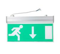 Naroote Cartello Uscita Di Emergenza, Uscita Di Emergenza Con Freccia Uscita Di Emergenza Cartello luce di uscita di emergenza a LED per negozio e azienda uscita di sicurezza