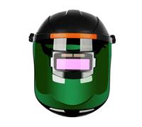 Naroote Casco per Saldatura, Lente Oscurante Automatica con PET Ad Alta Trasparenza per Saldatura Ad MIG TIG, Struttura Leggera Montata Sulla Testa per Fai da Te (PET True Color con 10 fogli