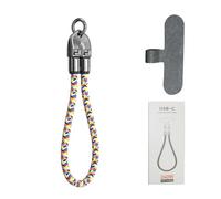 Naroote Cavo da Tipo C a Tipo C, Cavo di Trasferimento Dati Ad Alta velocità con Ricarica Rapida da 240 W, USB con Fibbia di Bloccaggio in Lega di Zinco in Nylon, Ideale per Laptop, Tablet e