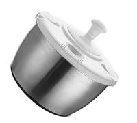 Naroote Centrifuga Manuale per Insalata Ed Essiccatore per Verdure in Acciaio Inossidabile, Perfetto per le Cucine Domestiche