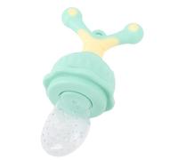 Naroote Cibo per Bambini Nutrienti, Alimenti Dentiti in Silicone Nutriente Bambino Facile Pulizia per Auto -nutrizione (GREEN)