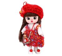 Naroote Ciondolo per Bambola con Telefono, Bambola da Bambina Carina Snodata Appesa da 5,9 Pollici con Cinturino da Polso per la Collezione di Borse dello Zaino