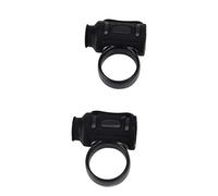 Naroote Clip di Controllo in Silicone per Bacchette per Batteria, per Principianti, Presa Facile, Protezione Dai Crampi, 2 unità per Esercitarsi con la Batteria (Tutto nero)