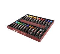 Naroote Colore Ad Acquerello, Tubi Ad Acquerello Altamente Pigmentati 12 Ml 0,4 Fl Oz Chiarezza di Colore Alto Diversi Colori Vivaci per l'esterno Interno (24 colori)