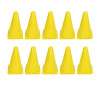 Naroote Coni Sportivi da 10 Pezzi per Barriera da Allenamento Perfetti per Calcio, Basket e Altro Ancora Realizzati in Polietilene Resistente in Giallo Brillante