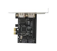 Naroote Convertitore Scheda Adattatore Ultra ATA 133 a PCI-Express 1.0a per Disco Rigido Ad Alta capacità, velocità di Trasferimento 3Gb/s, per Archiviazione per Hardware PC Scheda Nera, 1