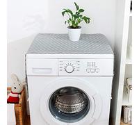 Naroote Copertura Protettiva Antipolvere in Lino di Cotone Design Elegante per Lavatrice Frigorifero, Colore Elegante, per Arredamento Domestica 55x130 Cm (55 * 130 cm 51x21 pollici)