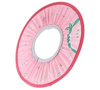 Naroote Cuffia da Doccia in Tessuto Impermeabile per Bambini, Cappello Elastico di Protezione da Bagno per Bambini per Shampoo con Acqua, Modello Cartone Animato, Ideale per il Bagno, Parasole, (PINK)