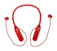Naroote Cuffie Bluetooth con Archetto da Collo, Fantastici LED RGB, Stereo con Display di Alimentazione a LED per Sport, Silicone/ (rosso)