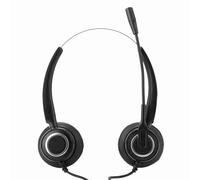 Naroote Cuffie per Call Center con Cancellazione del Rumore con Volume Regolabile e Silenziamento per Cabina Telefonica Professionale, Applicabili Agli Operatori Telefonici di Call Center