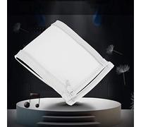 Naroote Cuscino di Ricambio per Cuffie, Cuscinetto per Auricolari in Morbida Pelle Proteica con Design con Cerniera, Copertura per Fascia Antiscivolo con Riduzione del Rumore, Ideale per Iron (WHITE)