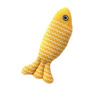 Naroote Cuscino Interattivo per Animali Domestici a Forma di Pesce con Erba Gatta, Soffice Gatto a Forma di Pesce, per un Emozionante Materiale di Peluche per la Ricreazione