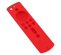 Naroote Custodia Protettiva in Silicone Antiurto per Telecomando Fire TV Stick 4K 2018, Custodia in Silicone Antiscivolo per Bambini, Protettiva in Morbida Sulla Pelle (rosso)