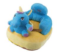 Naroote Divano con Poggiapiedi per bebè, Funzione, Divano con Seggiolino portabebè, Angolo Comodamente Regolabile, Antiscivolo, Peluche Morbido e Affidabile per Interni (Modello di cavallo blu)