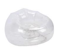 Naroote Divano Gonfiabile per gli Ospiti della Festa |Design Trasparente, Supporto Ergonomico, Sedia Gonfiabile in PVC Ad Alta Resistenza per Campeggio in Spiaggia, Trasparente (SILVER)