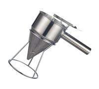 Naroote Dosatore per Pastella in Acciaio Inossidabile con Supporto Stabile | Controllo di precisione, materiale resistente, manico rimovibile, per pancake, waffle, torte, cucine moderne