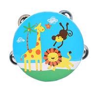 Naroote Drum Manuale per Bambini, Solidi Giocattoli Creativi per Bambini, per le Lezioni (giraffa blu)