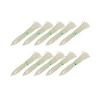 Naroote Esca per Calamari Realistica con Gonna Luminosa in Silicone, Esca da Pesca per Pesci Grossi, 30 Cm/11,8 Pollici, Set da 10 Pezzi (chiaro)