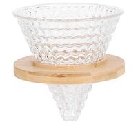 Naroote Filtro a Imbuto Gocciolatore per caffè in Vetro Riutilizzabile per Domestica e Ufficio Che Produce un Flusso D'acqua Stabile per Tazza Singola di caffè, Resistenza Alle Alte Temperature per