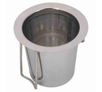 Naroote Filtro Pieghevole per Infusore per tè in Rete di Acciaio Inossidabile con Coperchio, Filtro per tè Ad Alta densità per e caffè Rotti, Sicuro e Igienico per Uso Domestico, Materiale per Uso