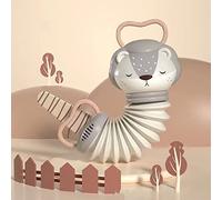 Naroote Fisarmonica per Bambini, 4 Fisarmoniche Musicali Educative per la Prima Infanzia, con Impugnatura Semplice, Pieghevoli per Viaggi a Casa (Leone grigio)