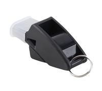 Naroote Fischietto dal Suono Nitido per Arbitri e Allenatori, Fischietto da Esterno in Plastica Resistente con Cordino e Clip per Dito, Perfetto per Basket e Calcio, 1 Set (Black)