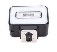 Naroote Flash per Fotocamera, Flash con 16 Perline di Luce LED Bicolori, 2500K 6500K CRI95 con Luminosità Regolabile su 5 Livelli e Interfaccia Hot Shoe a Tocco Singolo, Ideale per Fotocamere DSLR e