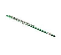 Naroote Flauto Do a 16 Tasti con Foro Chiuso per Suonatori Alle Prime Armi, Set di Flauto a Do in Rame Bianco con Asta per Accordare, Supporto, Panno per la Pulizia, Scatola di Immagazzinaggio per